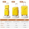 BEAFUP Luggage Sets 4 Piece(14/20/24/28), Expandable Lightweight PP Suitcase with 4 Double 360 Degrees Mute Spinner Wheels and TSA Lock - 3 of 4