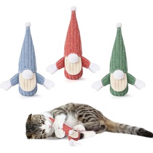 Potaroma Cat Toys 3 Pcs Catnip Crinkle Sound Santa Claus - 1 of 3