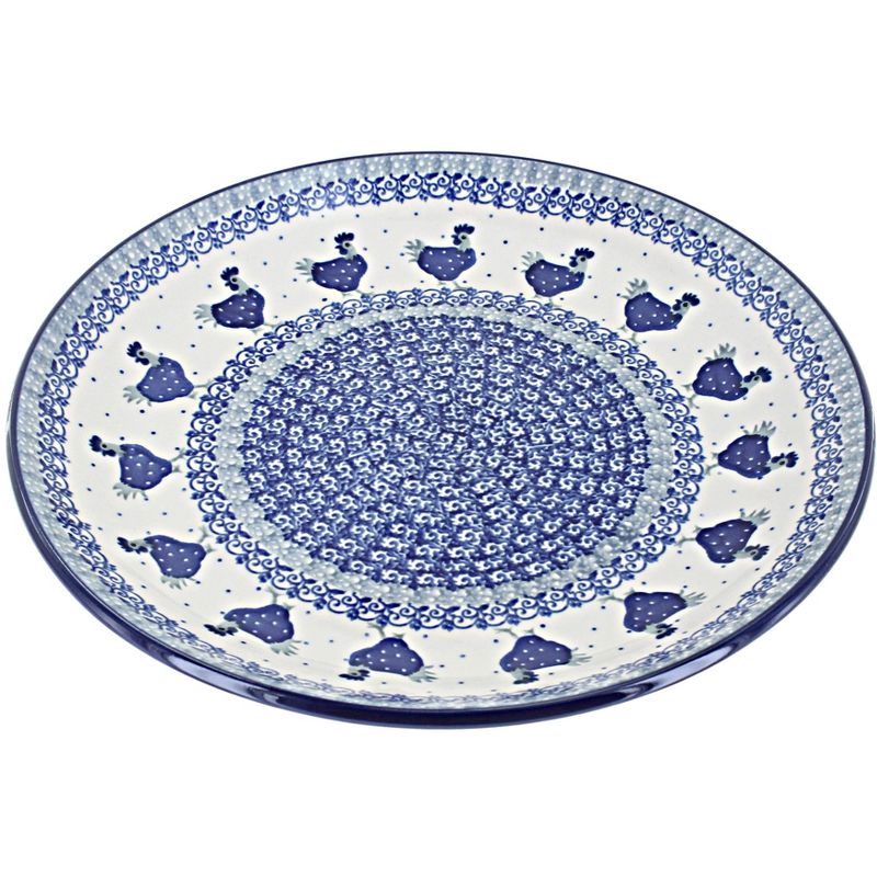 Blue Rose Polish Pottery Ceramika Artystyczna Dinner Plate, 1 of 3