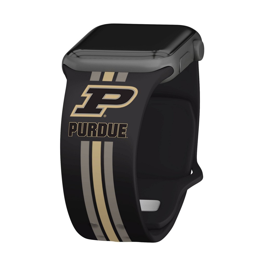 Photos - Smartwatches NCAA Purdue Boilermakers Wordmark HD Apple Watch Band - 42/44/45/49mm Shor