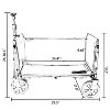 Vynxaria All-in-One Convertible Folding Camping Wagon Cart: Bench Seat, Storage Compartment & Included Dog Tether - 3 of 4