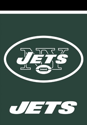 New York Jets Garden Flag 2 Sided Applique Logo