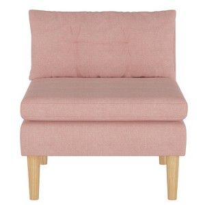 Armless Chair Linen Blush - Simply Shabby Chic