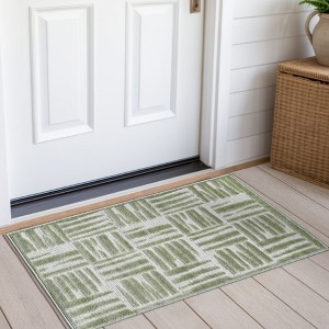 Maxax Non-Slip Turkish Unfaded High-Low Indoor/Outdoor Area Rug For Patios, Deck, Porch Or Entryway - 1 of 4