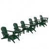 WestinTrends Dylan HDPE Outdoor Patio Adirondack Chair (12-Piece Set) - 3 of 4