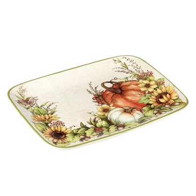 Certified International Autumn Breeze Rectangular Serving Platter : Target