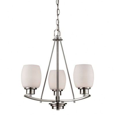 Thomas Lighting Casual Mission 3 - Light Chandelier in  Brushed Nickel