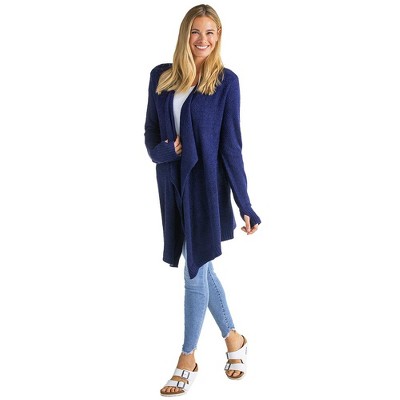 blue wrap sweater