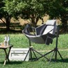 VEVOR Reclining Camping Chair, 300 lbs Load Camping Hammock Chair, Rocking Lounge Folding Chair with Cup Holder Storage Bag Headrest - 2 of 4