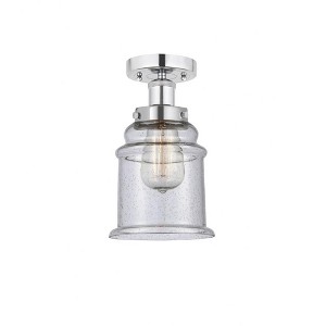 Canton - 1 Light Semi-Flush Mount In Industrial Style-11 Inches Tall and 6 Inches Wide - 1 of 1