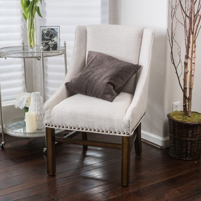 Modern Accent Chair Leisure Armchair with Fabric and wood for living room-Christopher Knight Home