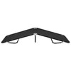 vidaXL Foldable Sun Lounger with Rust-Free Steel Frame and Weather-Resistant Fabric, Heavy-Duty Camping Bed Ideal for Camping, Beach, Outdoors – Black - 3 of 4