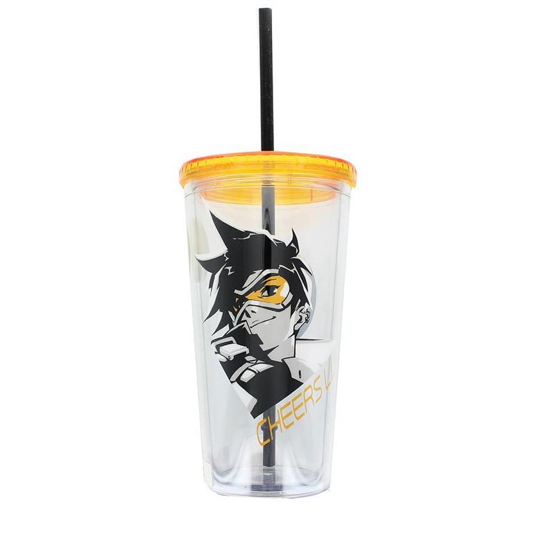 Just Funky Overwatch Logo 20oz Carnival Cup, 1 of 3