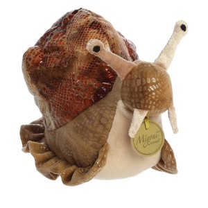 Aurora Small Garden Snail Miyoni Realistic Stuffed Animal Brown 7.5" - 1 of 4