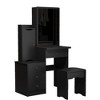 FUFU&GAGA Makeup Vanity Set with Mirror and Stool Makeup Table - 4 of 4