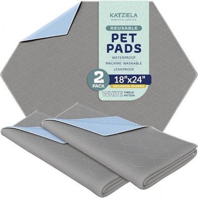 Washable Pet Pads Super Absorbent Waterproof Reusable Pee Pads for Dogs, Washable Puppy Pads for Potty Training, Housebreaking Washable Hexagon Shape