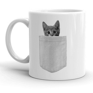 Crazy Dog T-Shirts Pocket Kitty Mug Cute Pet Cat Coffee Cup - 11oz - 1 of 4