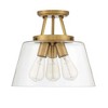 Savoy House Calhoun 3 - Light Semi-Flush Mount in  Matte Black - 2 of 4