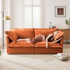 VASIP Modern Slipcovered 2-Seat Sofa for Living Room,Cushion Detachable Washable and Plain Chenille Deep Seat for Small Space,Apartment - 2 of 4
