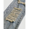 Mocamel Girls Y2K Cut Out Ripped Baggy Straight Leg Denim Jeans - 4 of 4