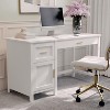 Martha Stewart Hutton Shaker Style Home Office Desk with Storage - 2 of 4