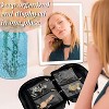 Travel Jewelry Binder with 24 Clear Velvet Pouches, Zipper Storage for Earrings, Necklaces & Watches, Black - 2 of 4