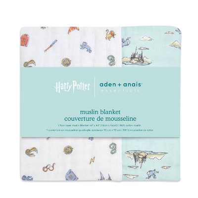 Hedwig's Enchanted 44'' x 44'' Cotton Muslin Hogwarts Dream Blanket