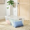 110qt Latching Clear Storage Box with Gray Latches - Brightroom™ - 2 of 3