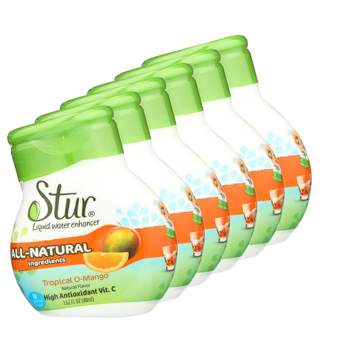 Stur Orange Tropical O-Mango Liquid Water Enhancer - Case of 6/1.62 oz