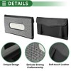 Unique Bargains Universal Car Tissue Holder Sun Visor Holder Tissues Box Cover Car Backseat Extra Large Tissue Organization Faux Leather Black White - 4 of 4