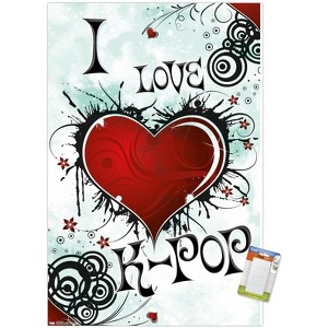 Trends International I Love K-POP Unframed Wall Poster Prints - 1 of 4