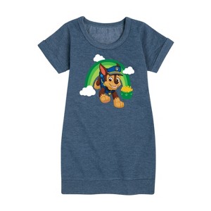 - Paw Patrol - Chase The Rainbow Graphic Short Sleeve Fleece Dress - 1 of 4
