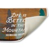Stupell Industries Retro Rustic Better In Mountains Printed Plush Bath Mat And Bath Rug, Design By Lula Bijoux & Co., 18"X30" - 2 of 4