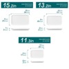 vancasso 3 Pieces Of Rectangular Plate, White Set, Porcelain Plate Set Of Different Size - 2 of 4