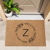 Personalization Mall Welcome Wreath Personalized 18x27 Synthetic Coir Doormat - 4 of 4