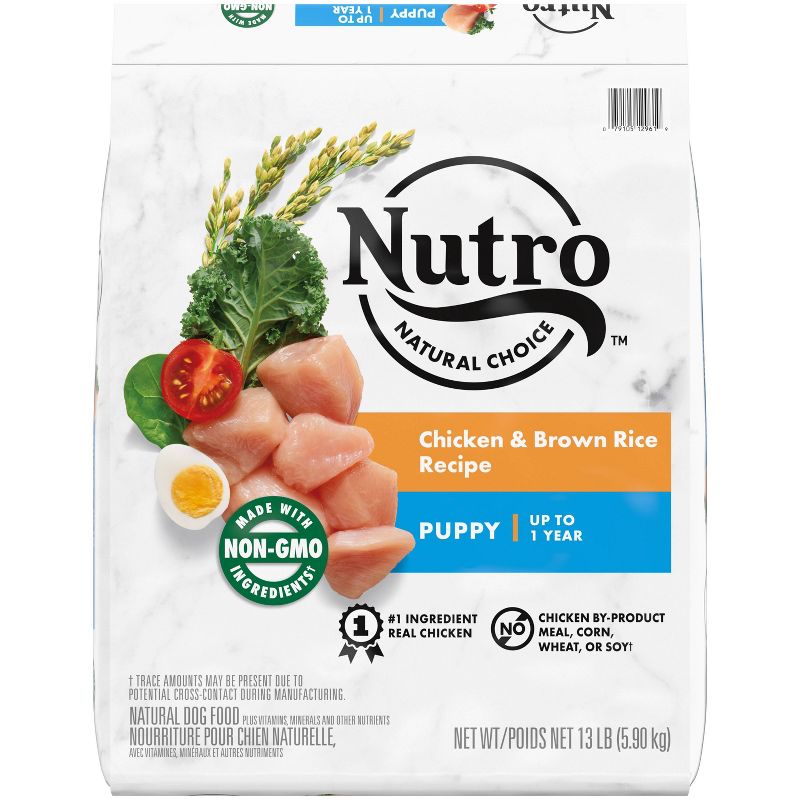 Nutro Natural Choice Chicken and Brown Rice Recipe Puppy Dry Dog Food - 13lbs, 1 of 16