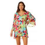 Anne Cole - Women's Flounce V Neck Tunic Swimsuit Cover Up