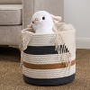 Cesicia 19.7" x 19.7" x 13" Cotton Round Laundry and Storage Basket - 4 of 4