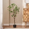 SKRAN Artificial Milan Leaf Bonsai,Faux Trees for Indoor Outdoor for Green Decorative Accent for Home,for Living Room,Office,Patio,Garden - 4 of 4