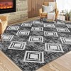 Area Rug Moroccan Soft Rug Modern Geometric Rug for Bedroom Living Room Kitchen Dining Room Rugs - 3 of 4