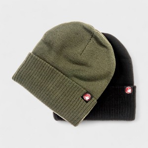 Canada Weather Gear Men's 2-Pack Ribbed Knit Beanies - Warm & Stylish Winter Hats - 1 of 3