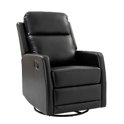 Ofelia Upholstery Wingback Swivel Recliner for Bedroom and Living Room |Artful Living Design