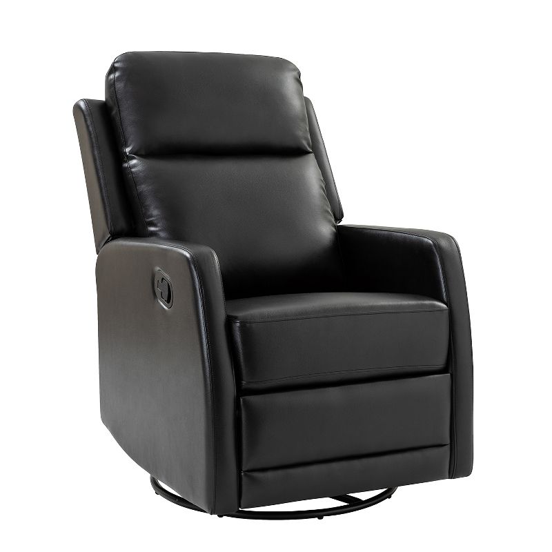 Ofelia Upholstery Wingback Swivel Recliner for Bedroom and Living Room |Artful Living Design, 1 of 9