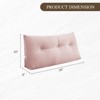 Bekrvio Corduroy Bed Wedge Pillow, Headboard Bolster Back Rest Cushion Pillow of Sofa Bed - 4 of 4