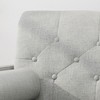 Mid-Century Modern Club Chair with Plush Cushions and Gold-Tipped Legs - 4 of 4