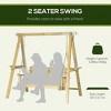 2-Seat orch Swing with Standen Patio Swing Chair with Side Tables and Metal Chains, Outdoor Hanging Bench for Garden, Poolside - 4 of 4