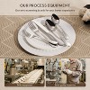 Itopfox 40-Piece Teardrop Silverware Set for 8, 18/10 Stainless Steel Flatware, Modern Cutlery Set for Home, Hotel, Wedding, Mirror Polished - 4 of 4