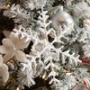 8.5"H  10.5"H & 11.75"H Sullivans Christmas White Snowflake Ornament Set of 3  White - 3 of 4
