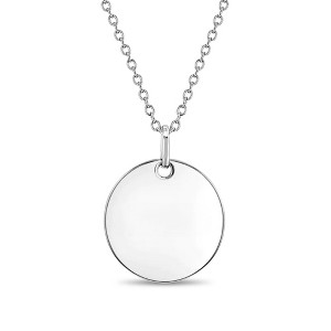 Girls' Classic Circle Sterling Silver Necklace - In Season Jewelry - 1 of 4