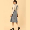 INSPIRE CHIC Women's Vintage Plaid A-Line Tartan Suspender Midi Skirt - 3 of 4